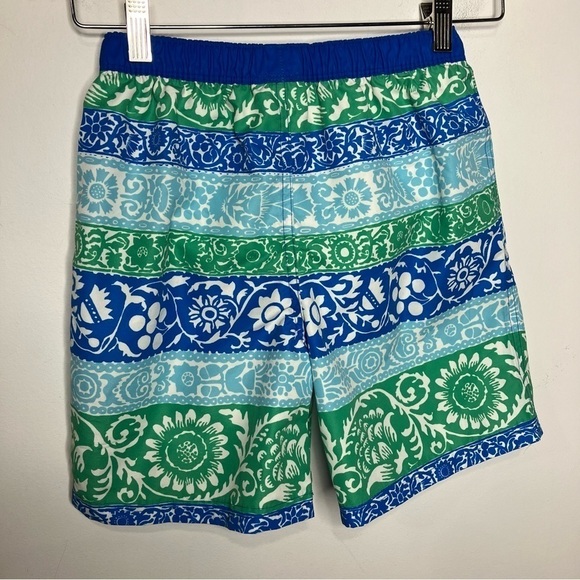 Mini Boden striped floral swim trunks size 9-10 yrs - Picture 4 of 4